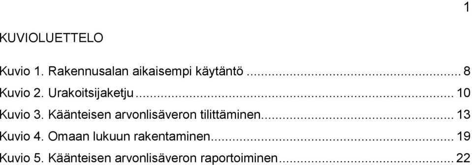 Käänteisen arvonlisäveron tilittäminen... 13 Kuvio 4.