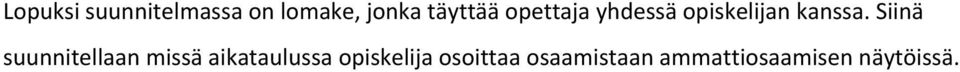 Siinä suunnitellaan missä aikataulussa