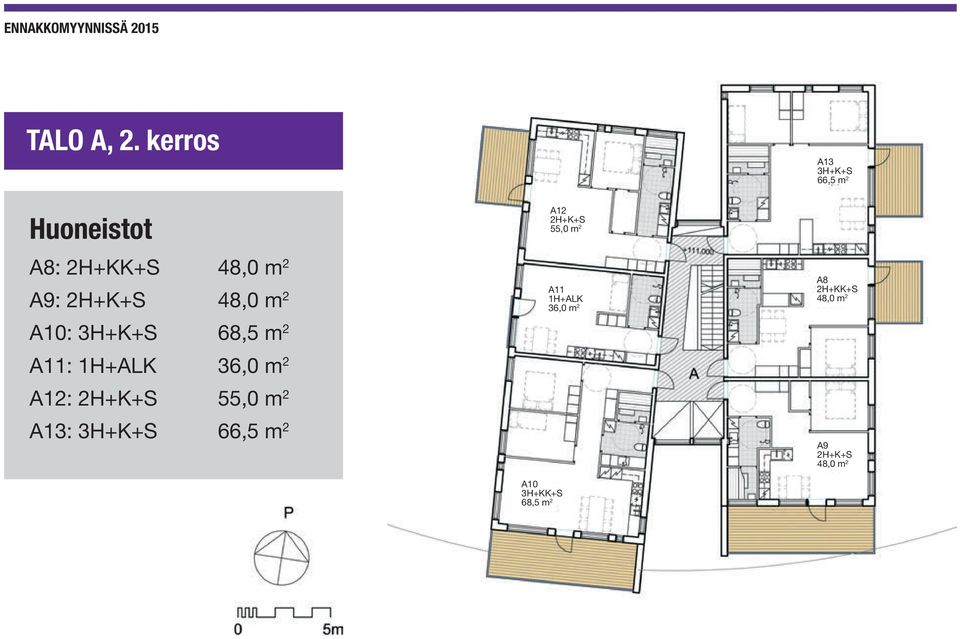m 2 A10: 68,5 m 2 A11: 1H+ALK 36,0 m 2 A12: 55,0 m 2 A13: