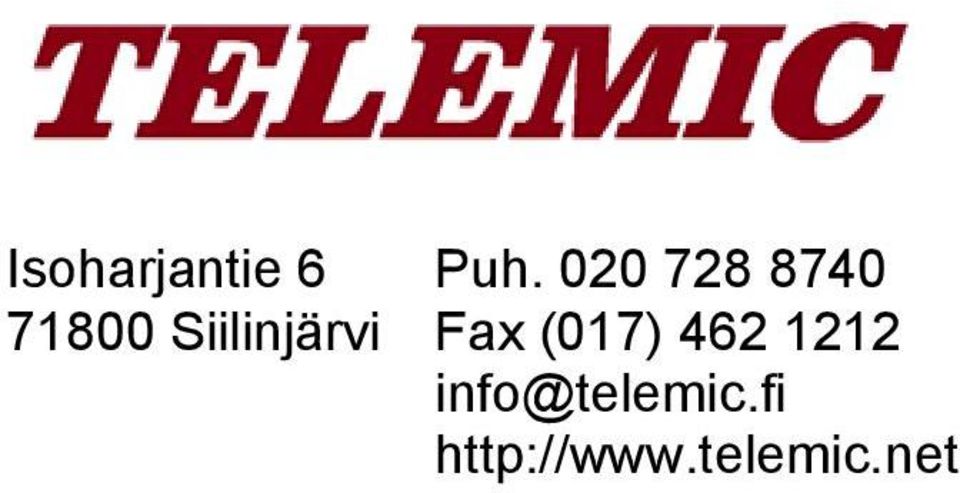 Siilinjärvi Fax (017) 462