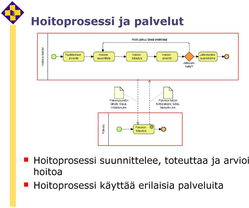 toteuttaa ja arvioi hoitoa