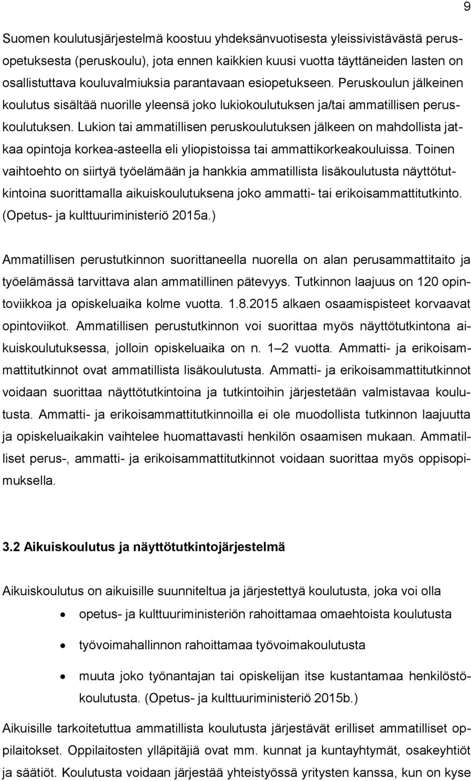 Lukion tai ammatillisen peruskoulutuksen jälkeen on mahdollista jatkaa opintoja korkea-asteella eli yliopistoissa tai ammattikorkeakouluissa.