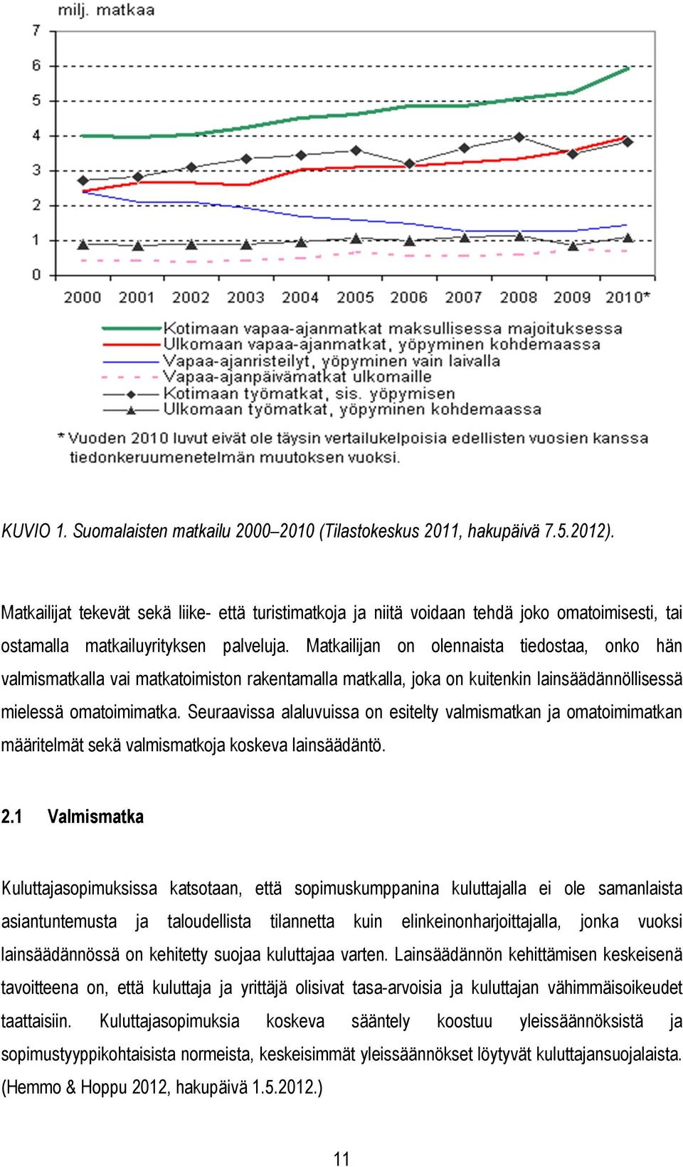 Matkailijan on olennaista tiedostaa, onko hän valmismatkalla vai matkatoimiston rakentamalla matkalla, joka on kuitenkin lainsäädännöllisessä mielessä omatoimimatka.