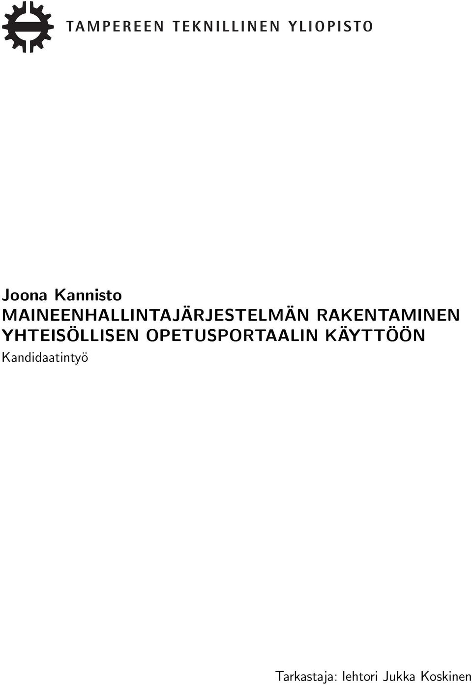 RAKENTAMINEN YHTEISÖLLISEN