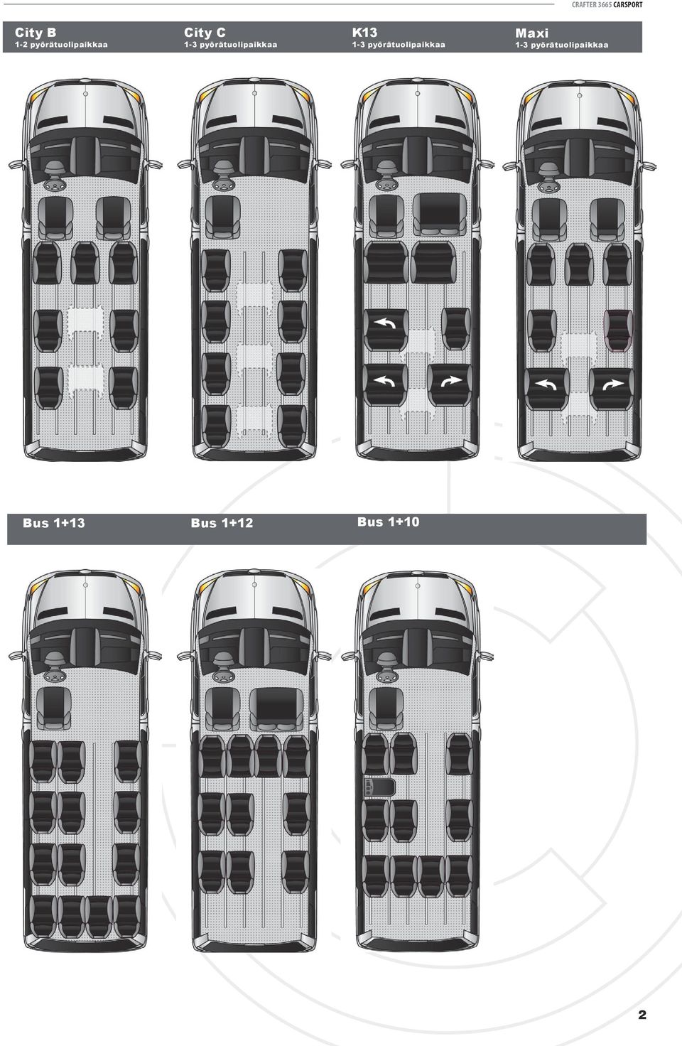 City Bus inva 1+13 Bus K13 1+12