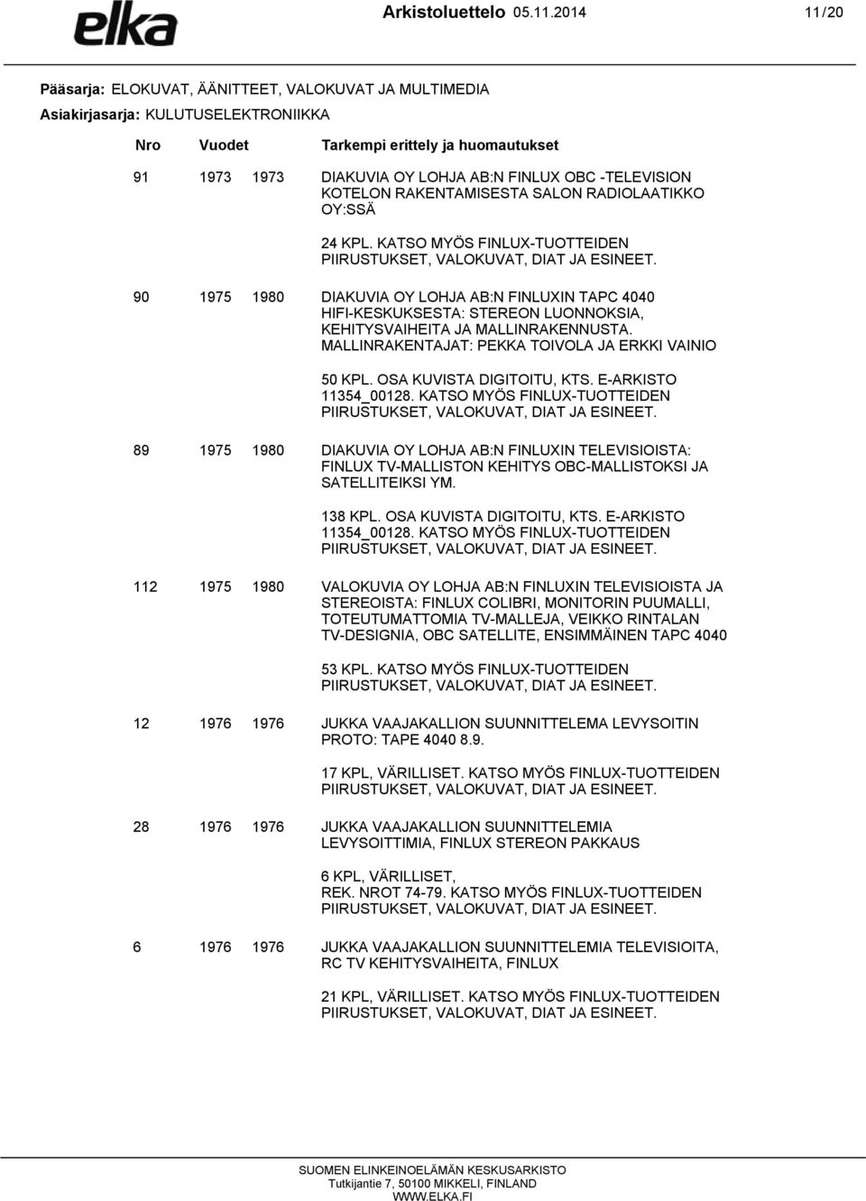 MALLINRAKENTAJAT: PEKKA TOIVOLA JA ERKKI VAINIO 50 KPL. OSA KUVISTA DIGITOITU, KTS. E-ARKISTO 11354_00128.