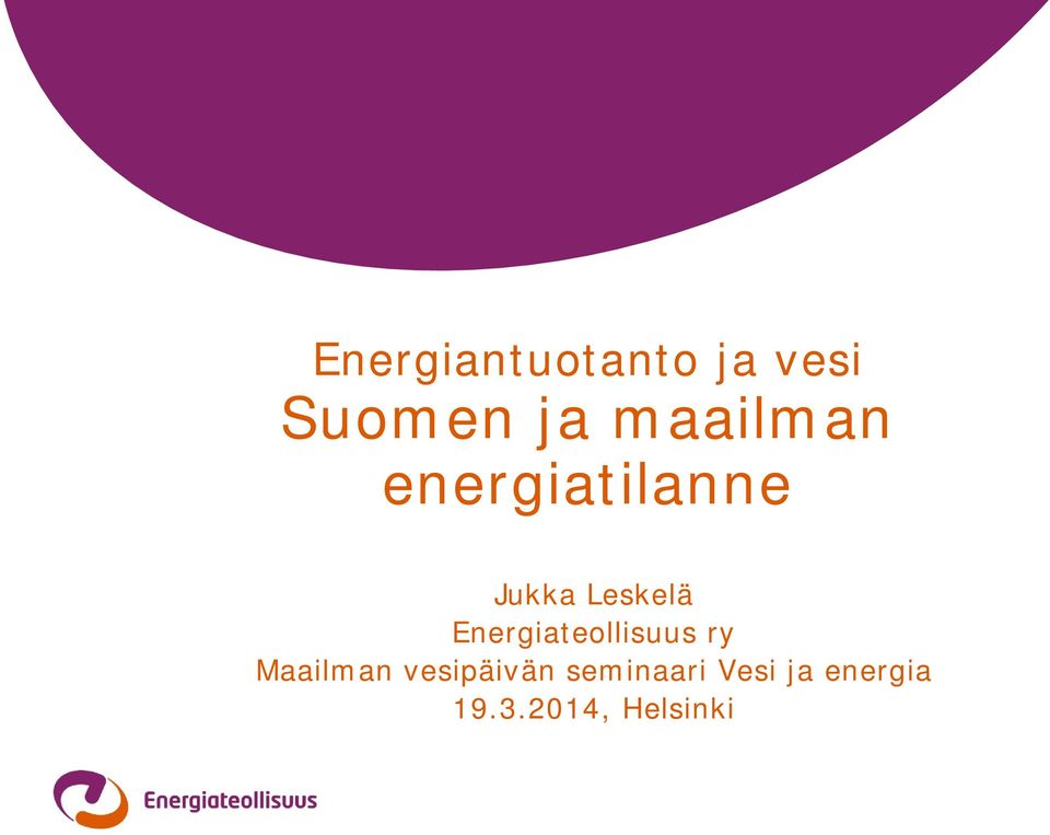 Energiateollisuus ry Maailman