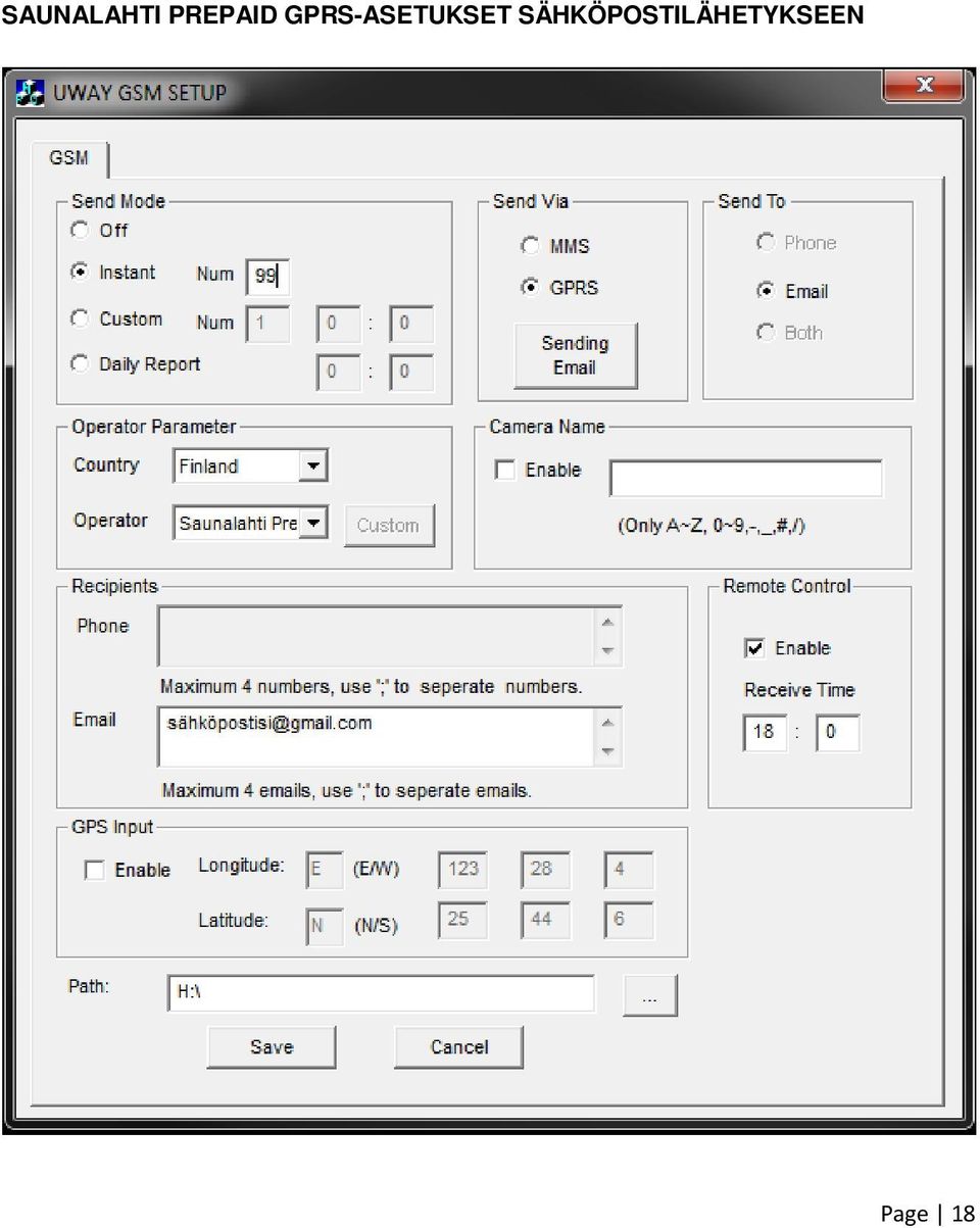 GPRS-ASETUKSET