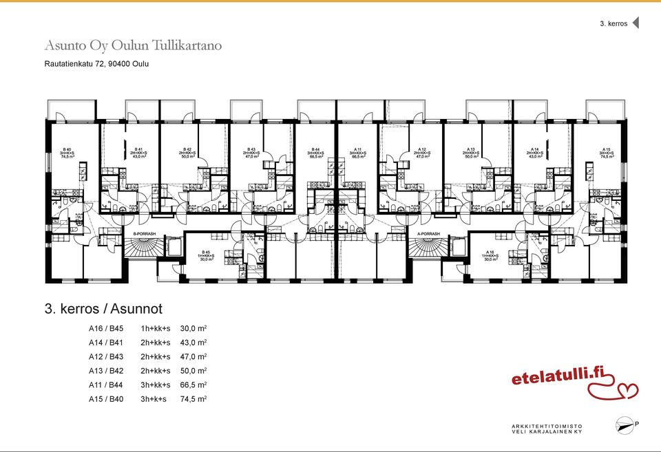 / B41 2h+kk+s 43,0 m 2 A12 / B43 2h+kk+s 47,0 m