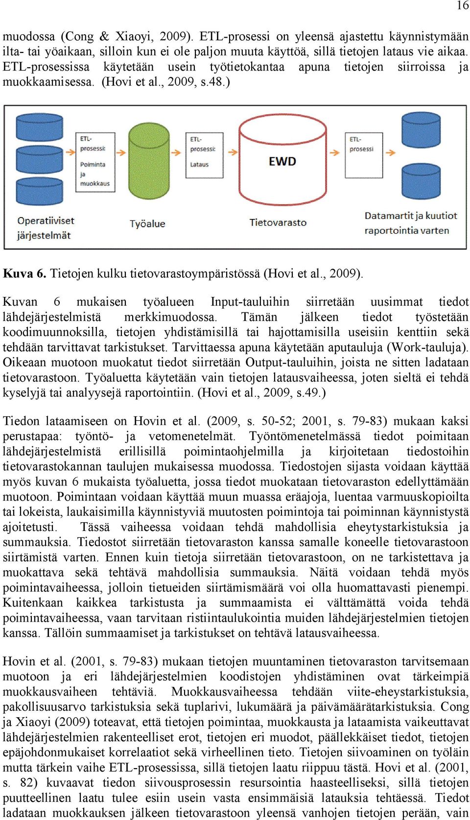 Kuvan 6 mukaisen työalueen Input-tauluihin siirretään uusimmat tiedot lähdejärjestelmistä merkkimuodossa.