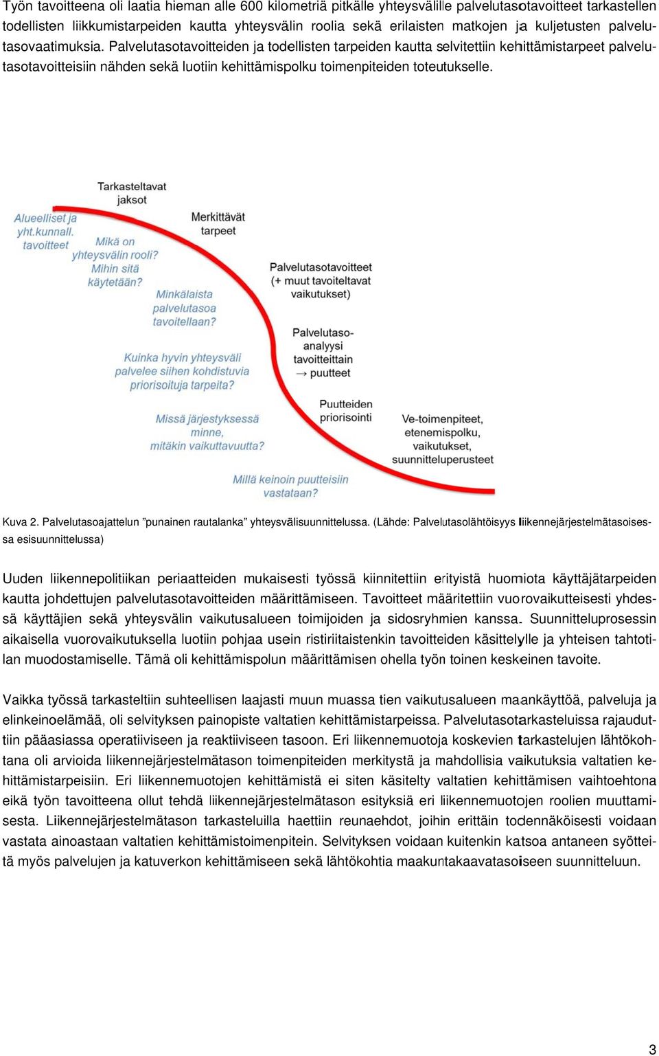 Palvelutasotavoitteiden ja todellisten tarpeiden kautta selvitettiin kehittämistarpeet tasotavoitteisiin nähden sekä luotiin kehittämispolku toimenpiteiden toteutukselle. Kuva 2.