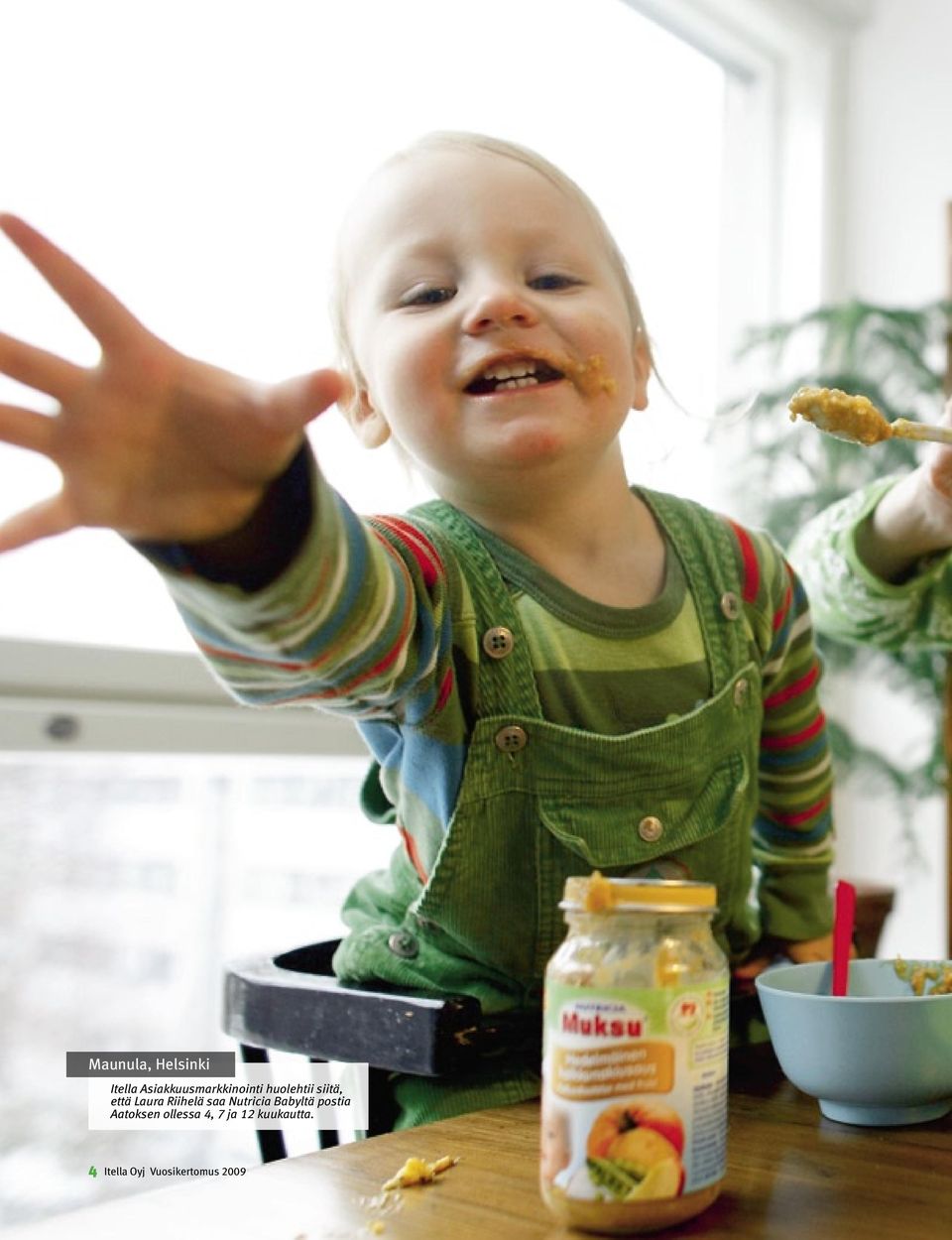 Laura Riihelä saa Nutricia Babyltä postia