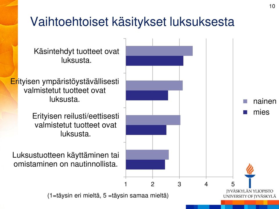 Erityisen reilusti/eettisesti valmistetut tuotteet ovat luksusta.