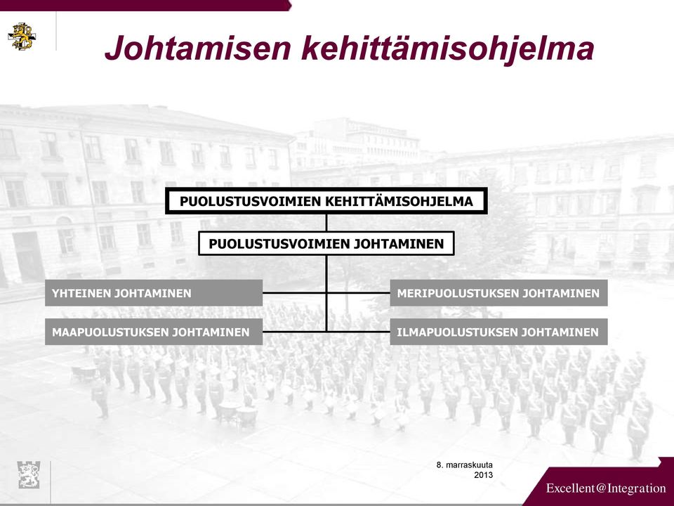 YHTEINEN JOHTAMINEN MERIPUOLUSTUKSEN JOHTAMINEN