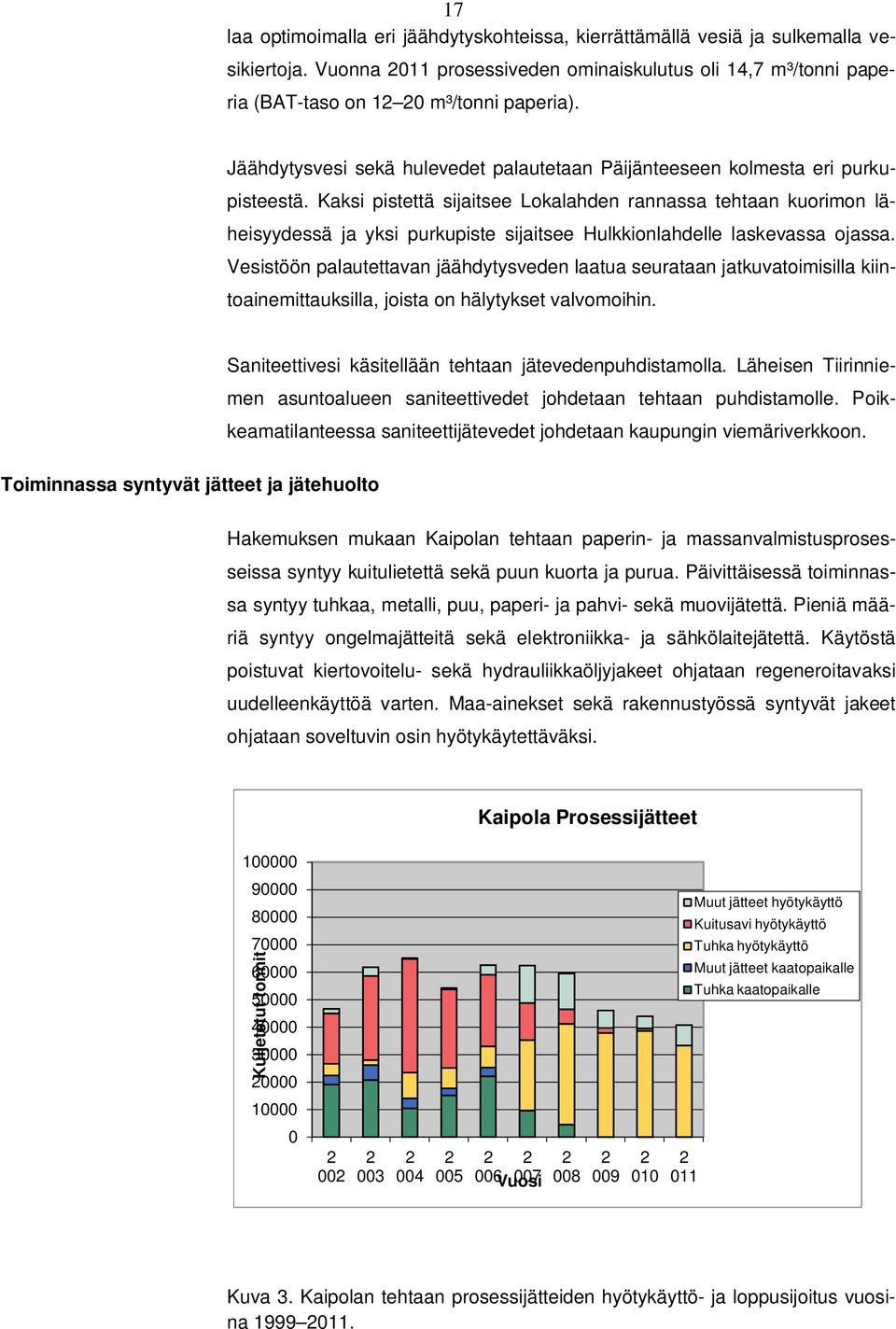 Kaksi pistettä sijaitsee Lokalahden rannassa tehtaan kuorimon läheisyydessä ja yksi purkupiste sijaitsee Hulkkionlahdelle laskevassa ojassa.