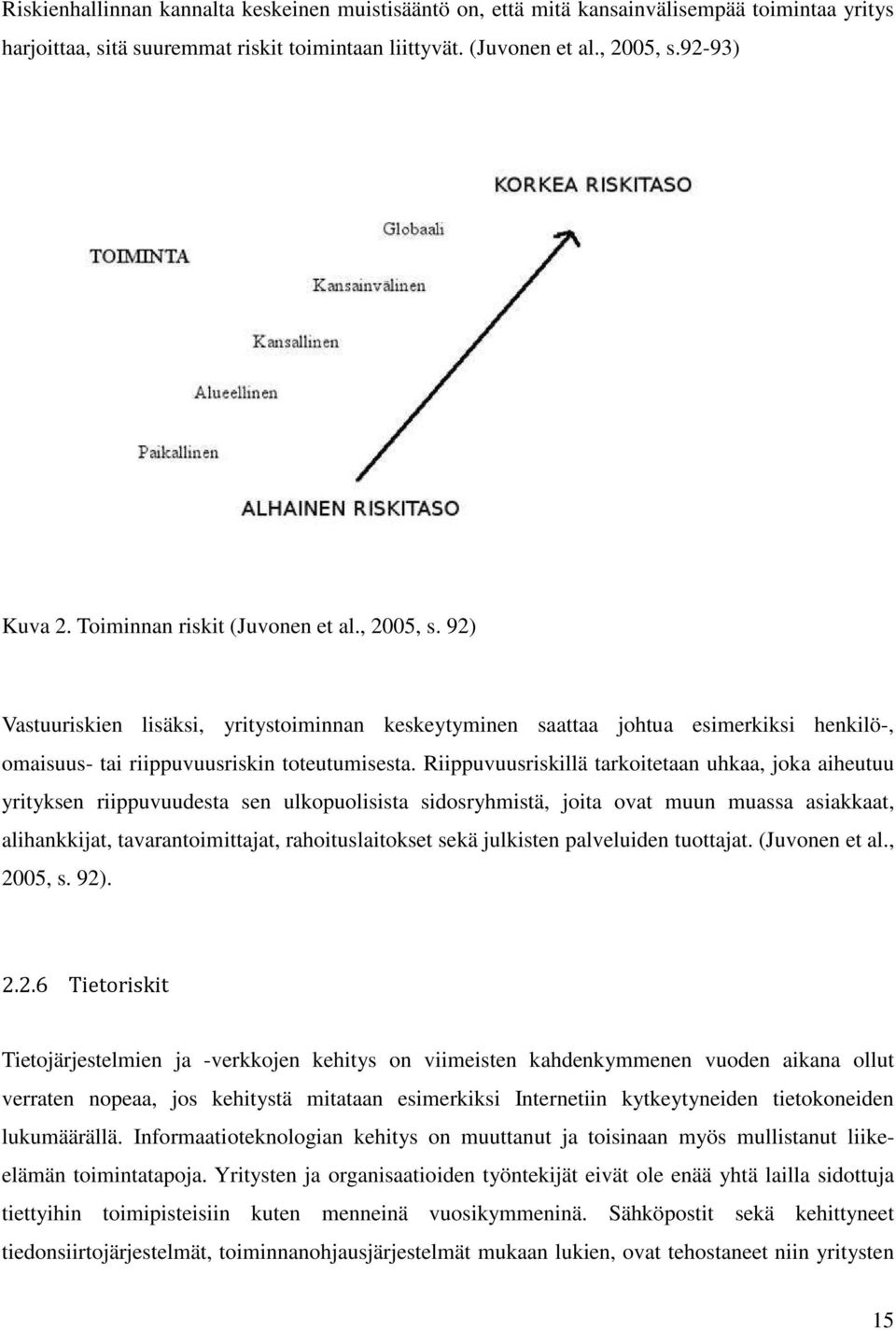 Riippuvuusriskillä tarkoitetaan uhkaa, joka aiheutuu yrityksen riippuvuudesta sen ulkopuolisista sidosryhmistä, joita ovat muun muassa asiakkaat, alihankkijat, tavarantoimittajat, rahoituslaitokset