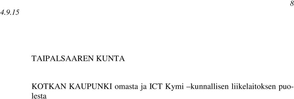 ja ICT Kymi