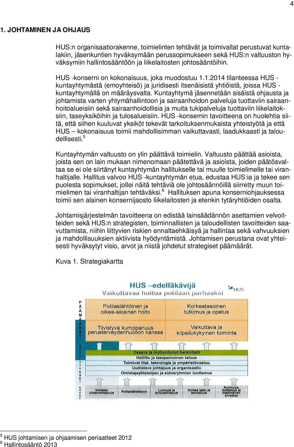 1.2014 tilanteessa HUS - kuntayhtymästä (emoyhteisö) ja juridisesti itsenäisistä yhtiöistä, joissa HUS - kuntayhtymällä on määräysvalta.