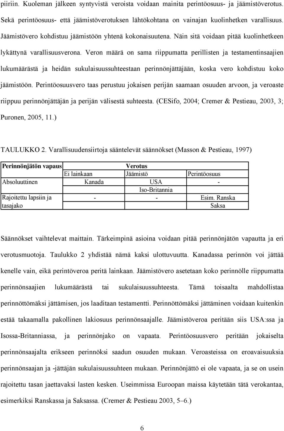 Veron määrä on sama riippumatta perillisten ja testamentinsaajien lukumäärästä ja heidän sukulaisuussuhteestaan perinnönjättäjään, koska vero kohdistuu koko jäämistöön.