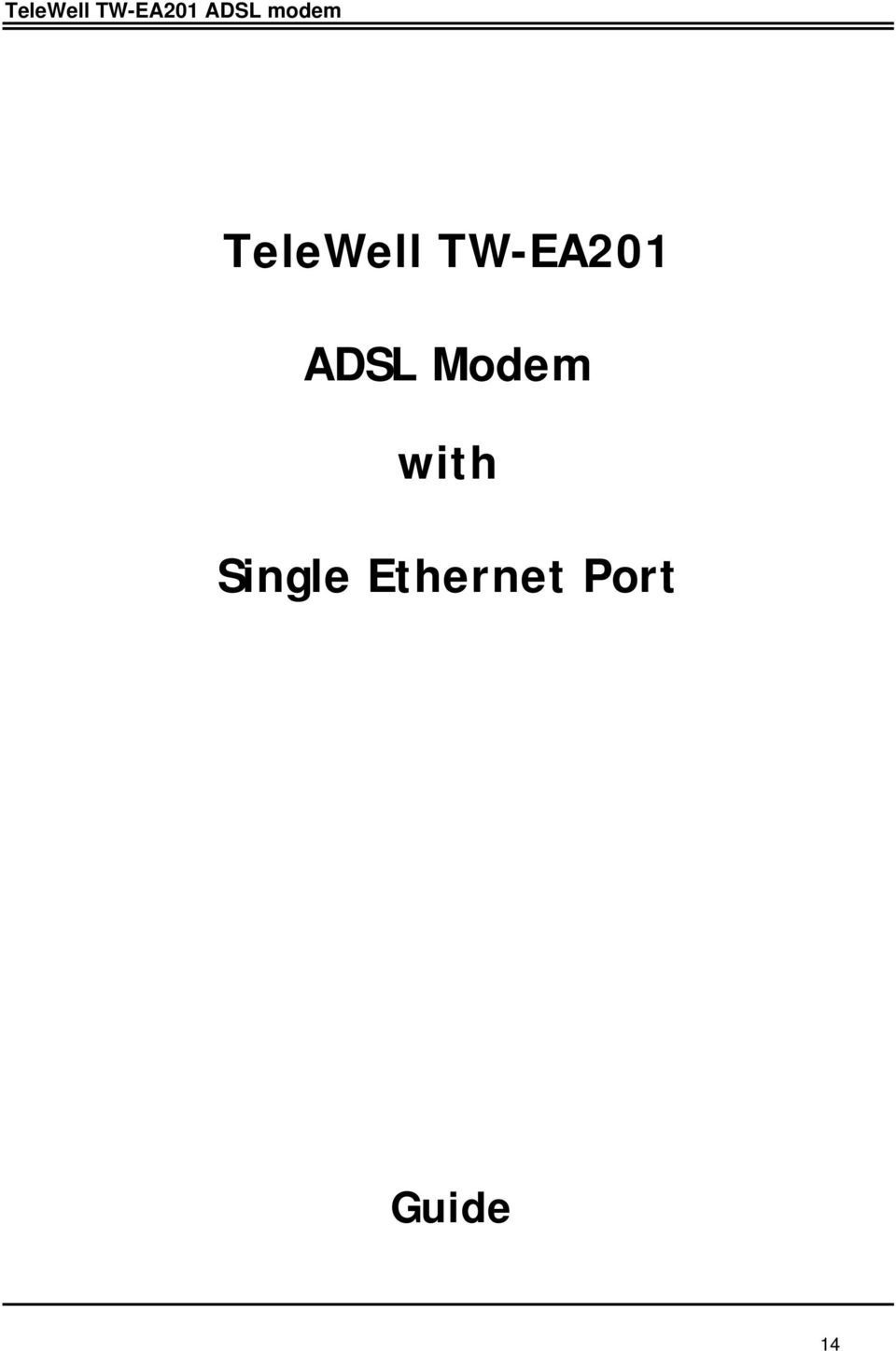 Modem with