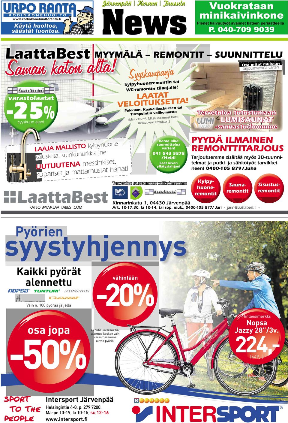 UU ku UUTUUTENA messinkiset, kupariset ja mattamustat hanat! KATSO WWW.LAATTABEST.COM kylpyhuoneremontin tai WC-remontin tilaajalle! LAATAT VELOITUKSETTA!