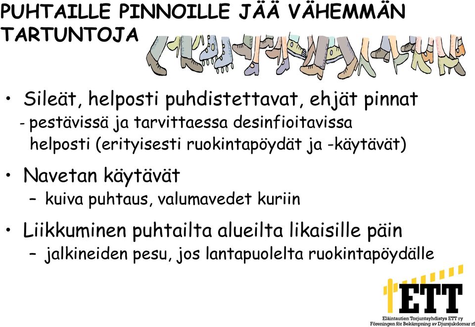 ruokintapöydät ja -käytävät) Navetan käytävät kuiva puhtaus, valumavedet kuriin