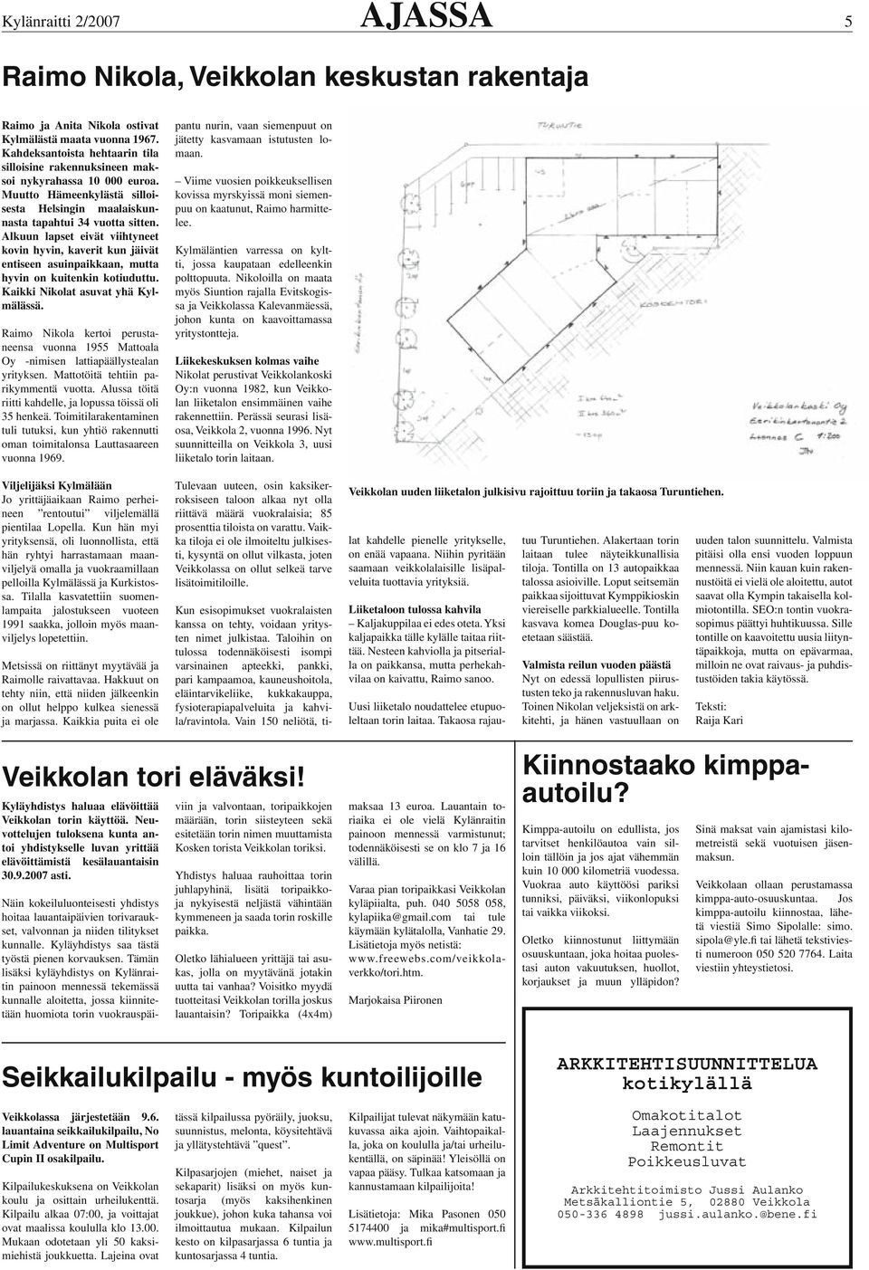 Alkuun lapset eivät viihtyneet kovin hyvin, kaverit kun jäivät entiseen asuinpaikkaan, mutta hyvin on kuitenkin kotiuduttu. Kaikki Nikolat asuvat yhä Kylmälässä.