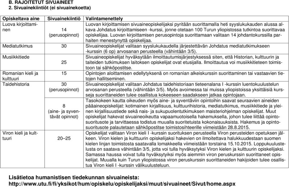 syyslukukauden alussa alkava Johdatus kirjoittamiseen -kurssi, jonne otetaan 100 Turun yliopistossa tutkintoa suorittavaa opiskelijaa.