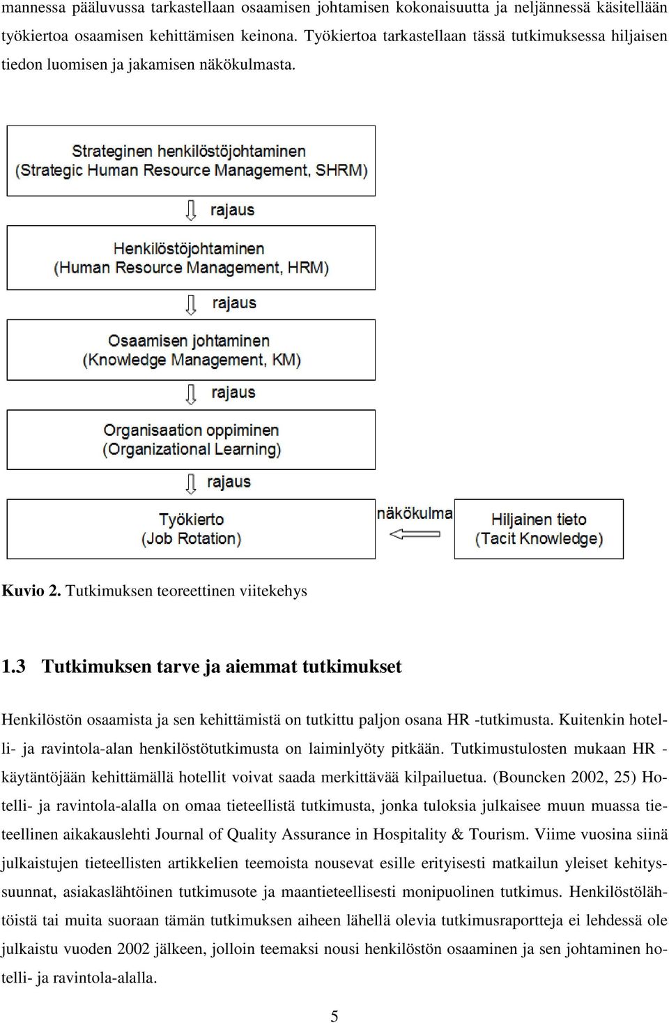 3 Tutkimuksen tarve ja aiemmat tutkimukset Henkilöstön osaamista ja sen kehittämistä on tutkittu paljon osana HR -tutkimusta.