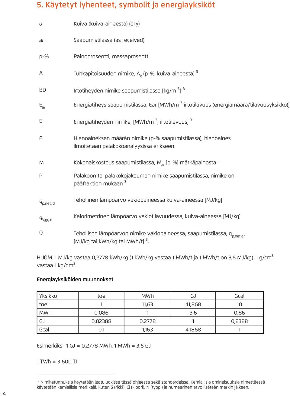 irtotilavuus] 3 F Hienoaineksen määrän nimike (p-% saapumistilassa), hienoaines ilmoitetaan palakokoanalyysissa erikseen.