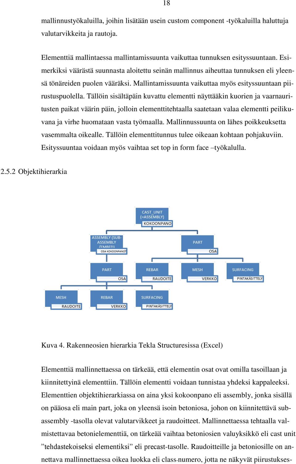 Tällöin sisältäpäin kuvattu elementti näyttääkin kuorien ja vaarnauritusten paikat väärin päin, jolloin elementtitehtaalla saatetaan valaa elementti peilikuvana ja virhe huomataan vasta työmaalla.