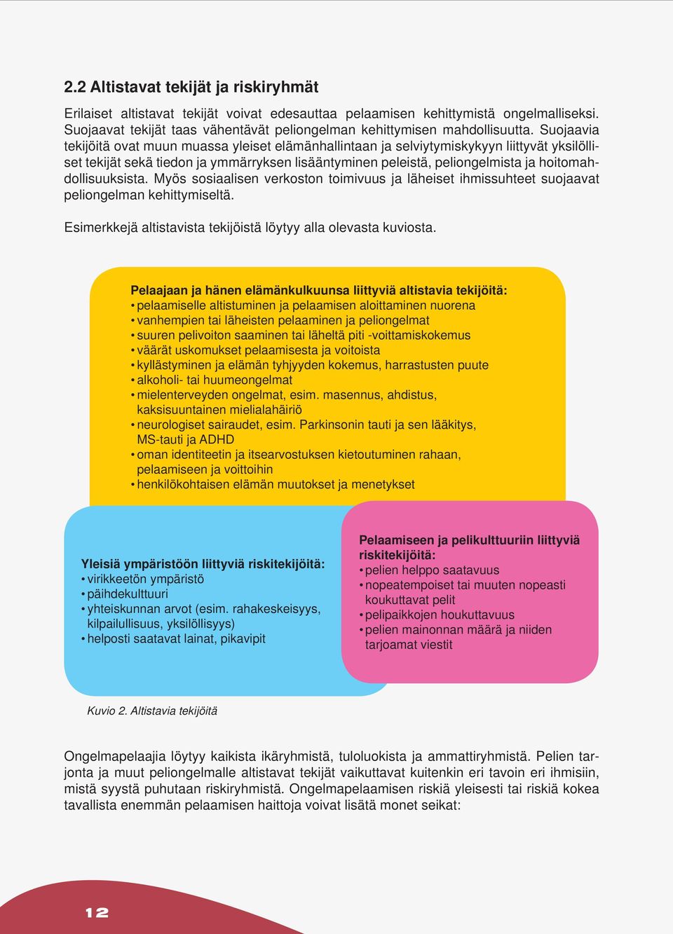 Suojaavia tekijöitä ovat muun muassa yleiset elämänhallintaan ja selviytymiskykyyn liittyvät yksilölliset tekijät sekä tiedon ja ymmärryksen lisääntyminen peleistä, peliongelmista ja