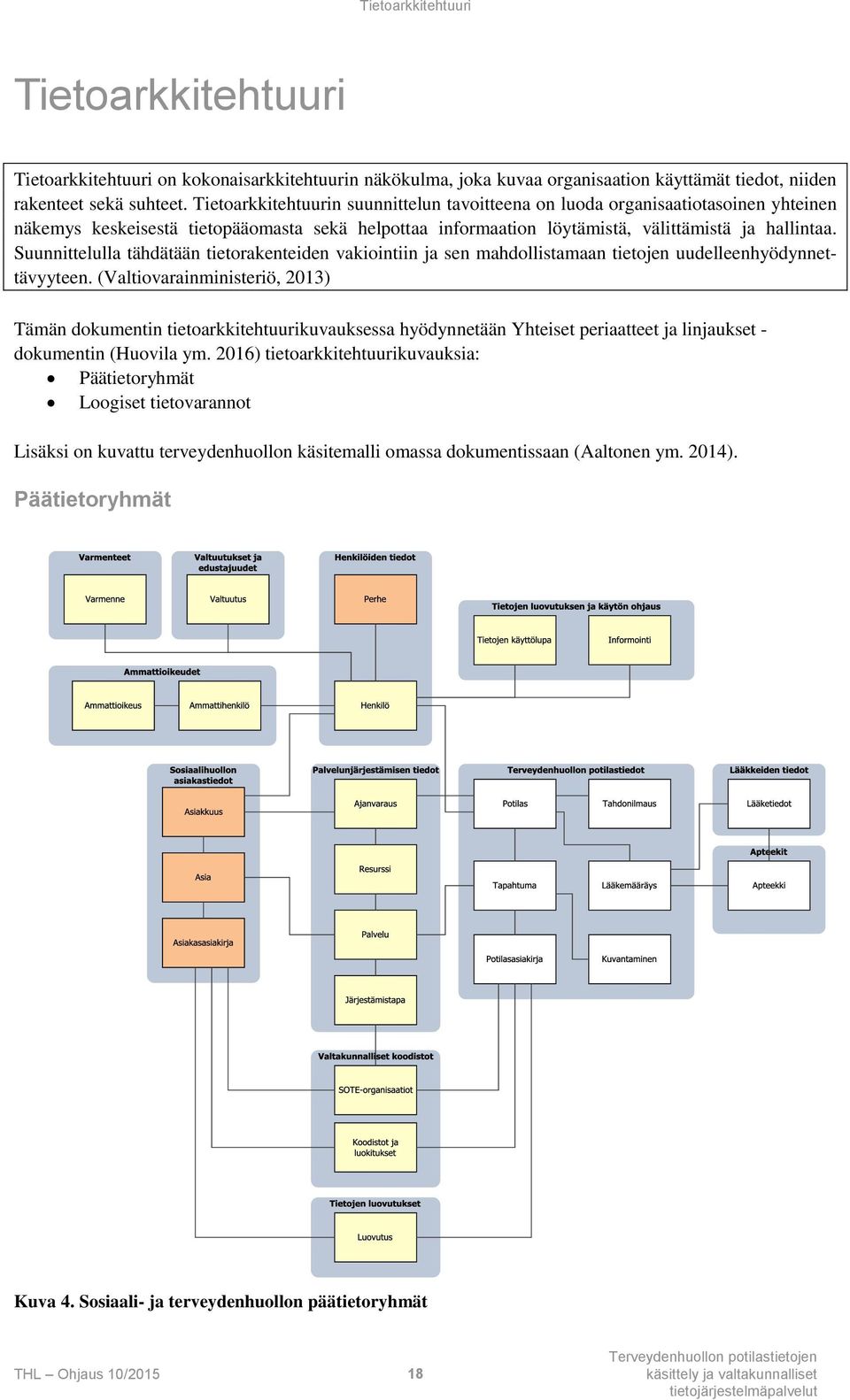 Suunnittelulla tähdätään tietorakenteiden vakiointiin ja sen mahdollistamaan tietojen uudelleenhyödynnettävyyteen.