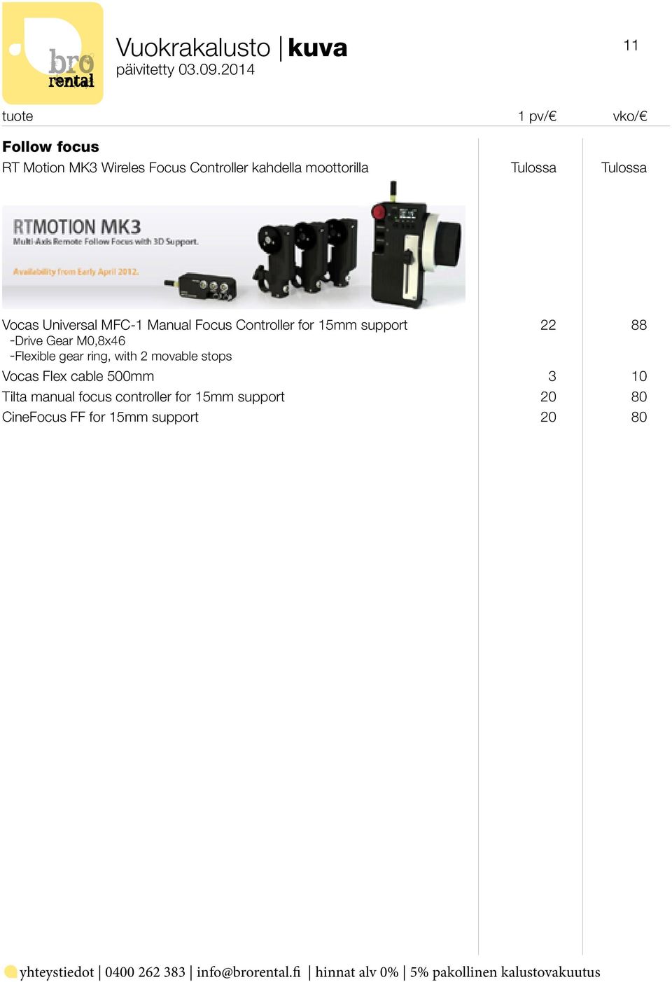 -Drive Gear M0,8x46 -Flexible gear ring, with 2 movable stops Vocas Flex cable 500mm