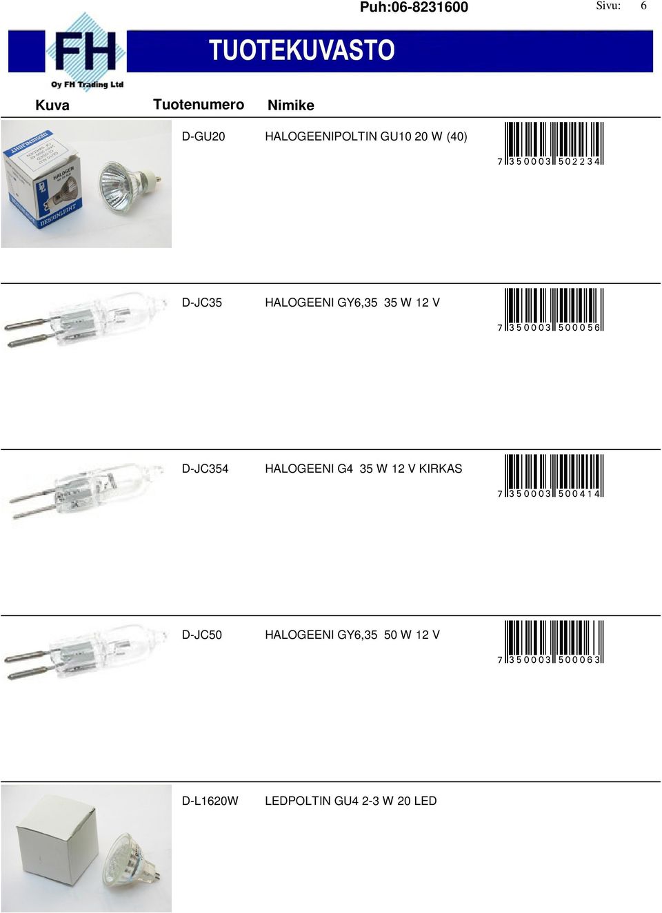 0:0=sidddijr D-JC354 HALOGEENI G4 35 W 12 V KIRKAS hr3?