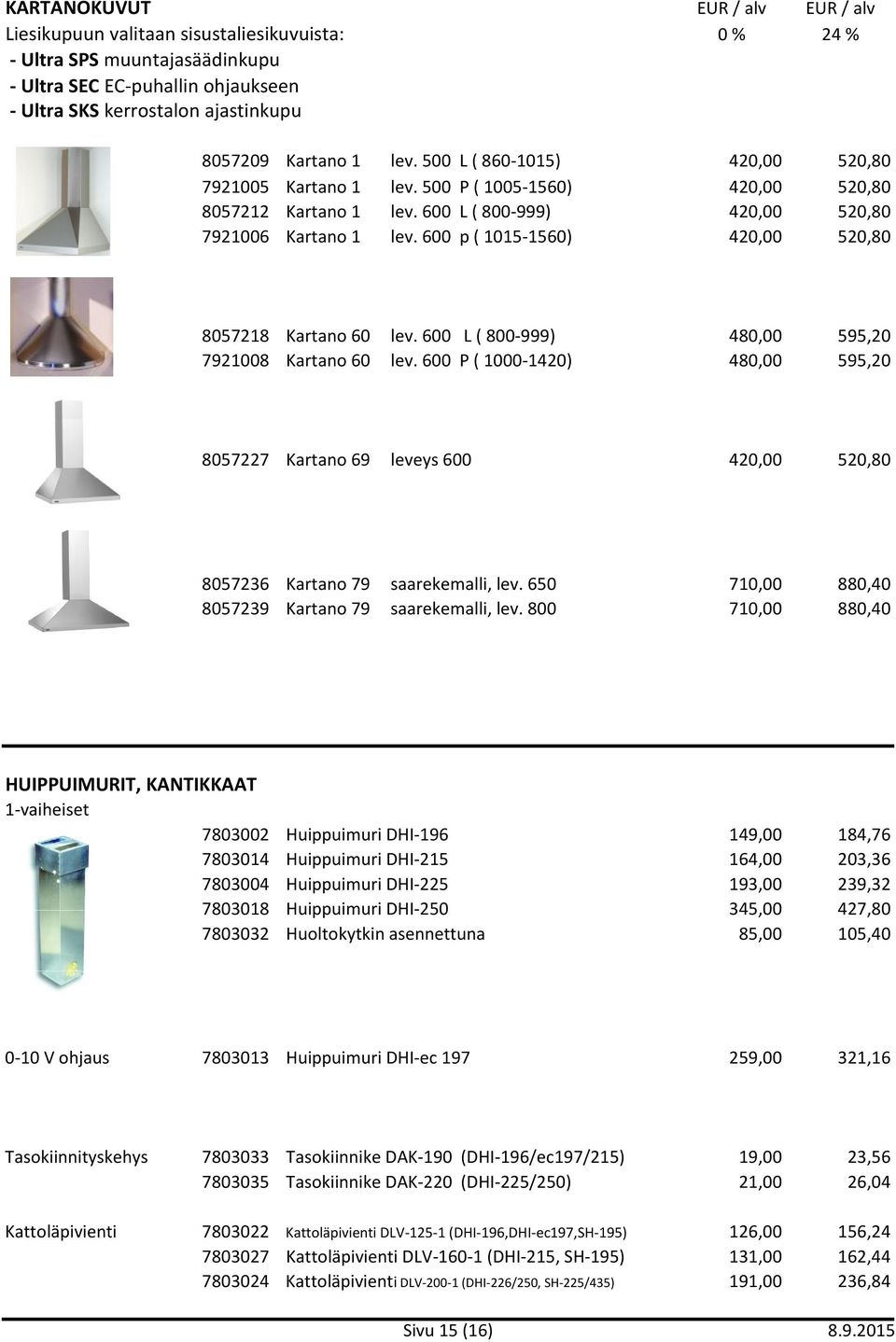 600 p ( 1015-1560) 420,00 520,80 8057218 Kartano 60 lev. 600 L ( 800-999) 480,00 595,20 7921008 Kartano 60 lev.