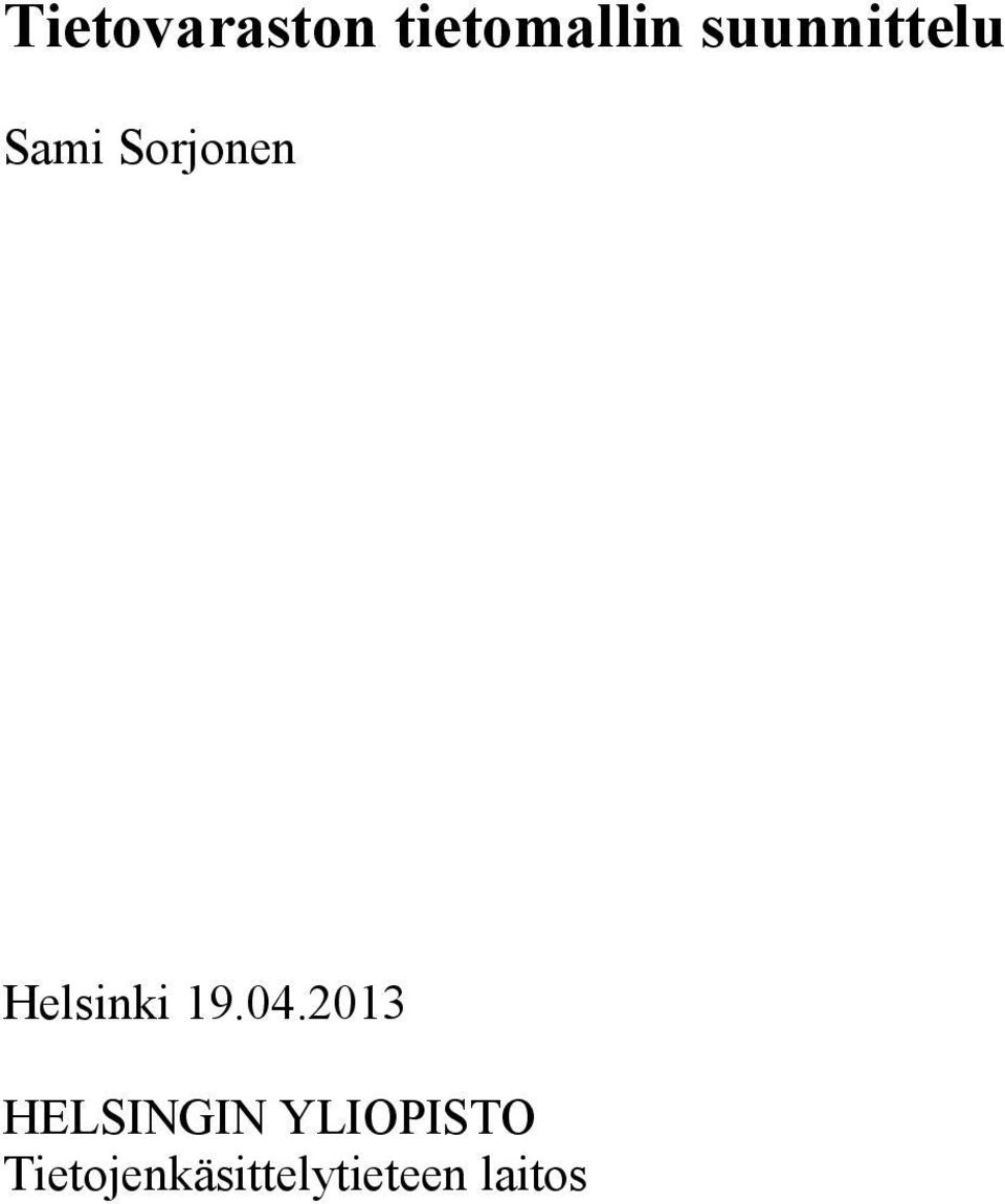 Helsinki 19.04.