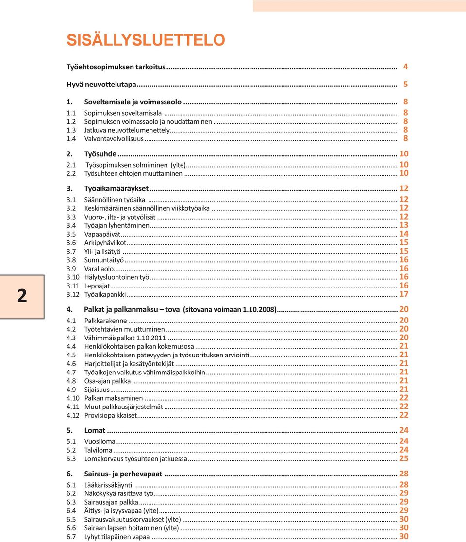 1 Säännöllinen työaika... 12 3.2 Keskimääräinen säännöllinen viikkotyöaika... 12 3.3 Vuoro-, ilta- ja yötyölisät... 12 3.4 Työajan lyhentäminen... 13 3.5 Vapaapäivät... 14 3.6 Arkipyhäviikot... 15 3.