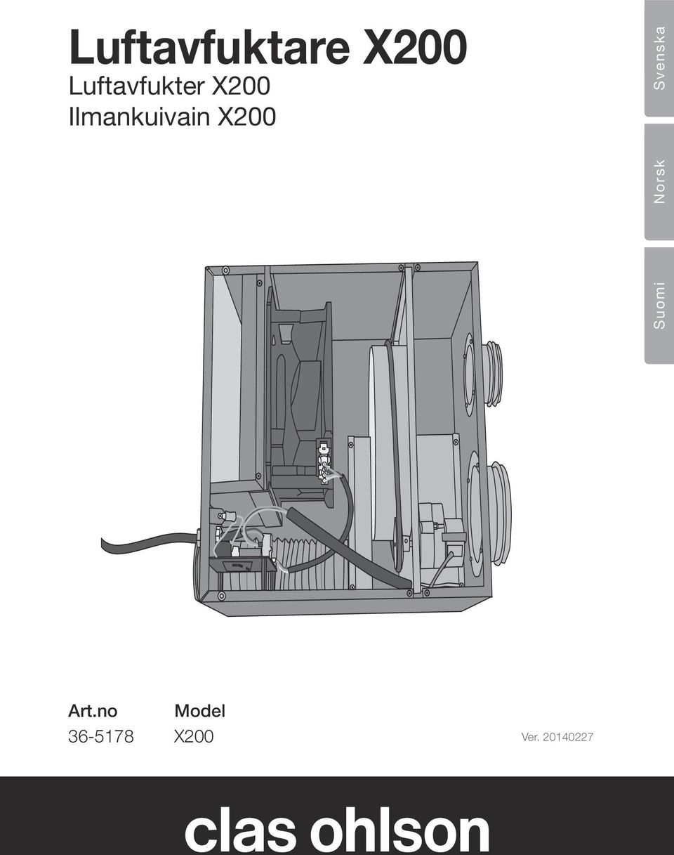 Ilmankuivain X200 Svenska