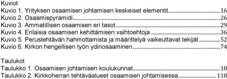 Perustehtävän hahmottamista ja määrittelyä vaikeuttavat tekijät... 52 Kuvio 6. Kirkon hengellisen työn ydinosaaminen.