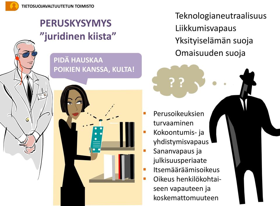 ? Perusoikeuksien turvaaminen Kokoontumis- ja yhdistymisvapaus Sananvapaus ja