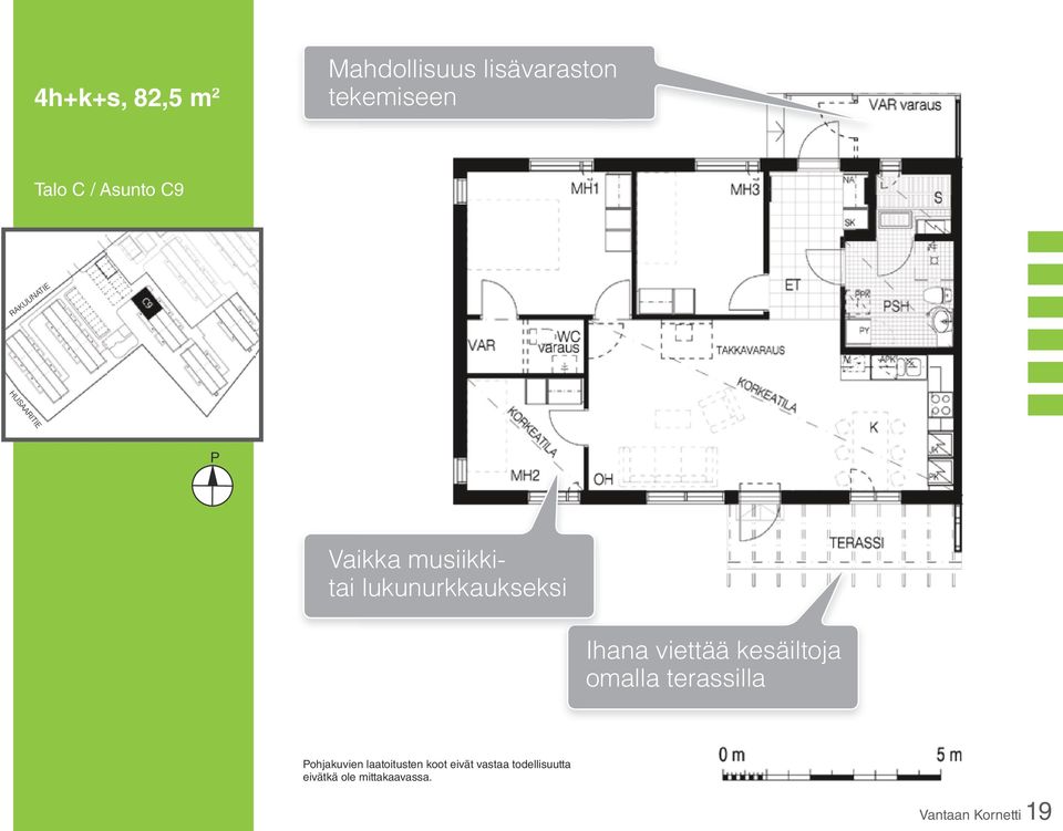 viettää kesäiltoja omalla terassilla Pohjakuvien laatoitusten koot