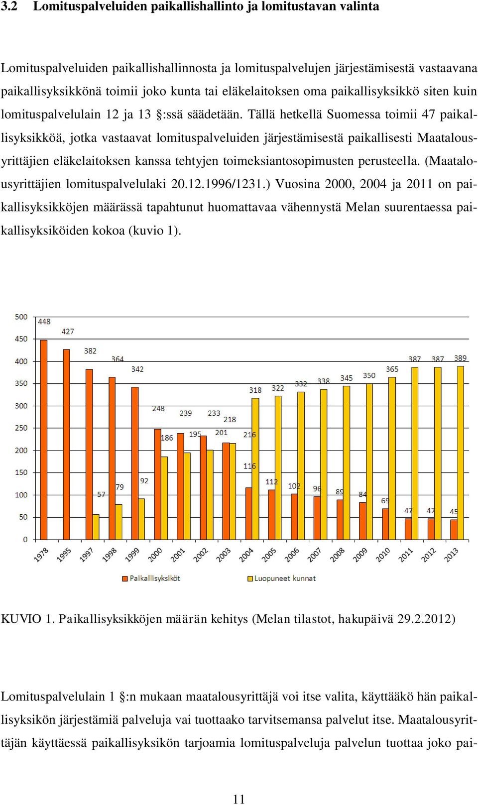 Tällä hetkellä Suomessa toimii 47 paikallisyksikköä, jotka vastaavat lomituspalveluiden järjestämisestä paikallisesti Maatalousyrittäjien eläkelaitoksen kanssa tehtyjen toimeksiantosopimusten