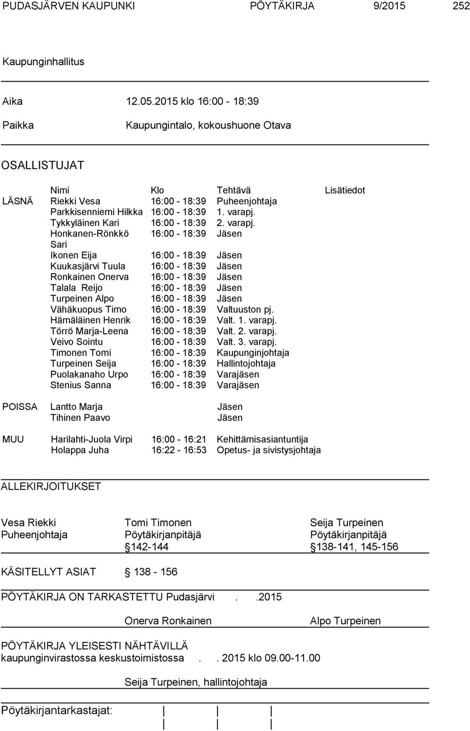 Tykkyläinen Kari 16:00-18:39 2. varapj.