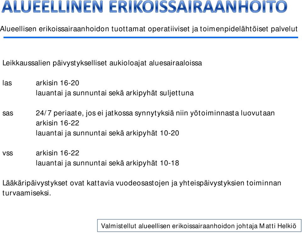 yötoiminnasta luovutaan arkisin 16-22 lauantai ja sunnuntai sekä arkipyhät 10-20 vss arkisin 16-22 lauantai ja sunnuntai sekä arkipyhät 10-18