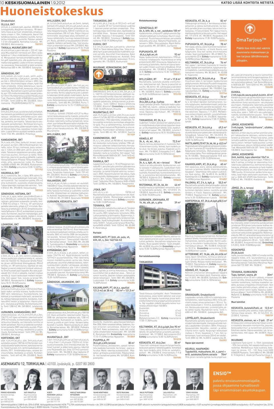 Avarat tilat kahdessa tasossa, autokatos 3 autolle, harrastetilaa biljardille ja punteille. Palokan palvelut 1-2 km etäisyydellä. Kannattaa tutustua. Mh. 550.000.