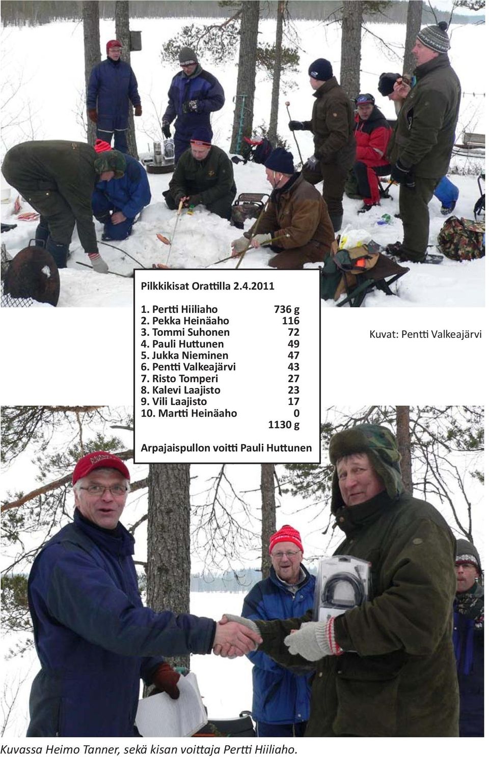 Risto Tomperi 27 8. Kalevi Laajisto 23 9. Vili Laajisto 17 10.