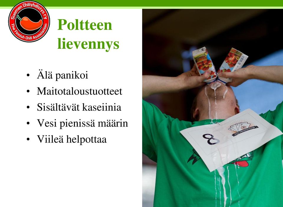 Sisältävät kaseiinia Vesi