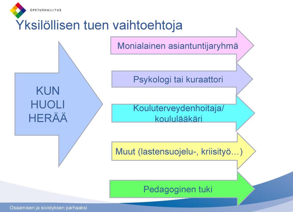 tai kuraattori Kouluterveydenhoitaja/