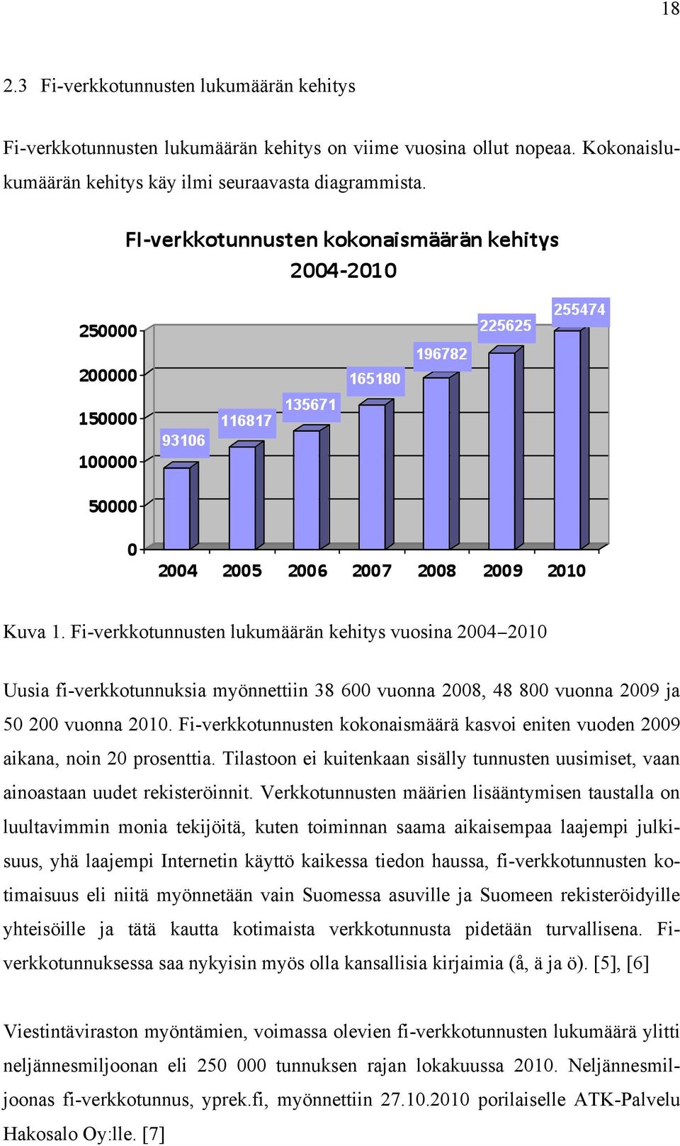 Fi-verkkotunnusten kokonaismäärä kasvoi eniten vuoden 2009 aikana, noin 20 prosenttia. Tilastoon ei kuitenkaan sisälly tunnusten uusimiset, vaan ainoastaan uudet rekisteröinnit.